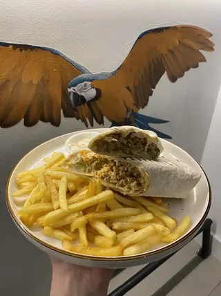 Burger burrito