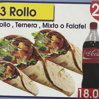 Menú 3 Rollos con cola 2litro 