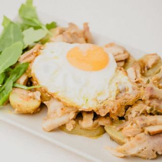 Patatas de río con porqueta