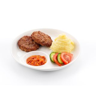 Котлета с пюре 