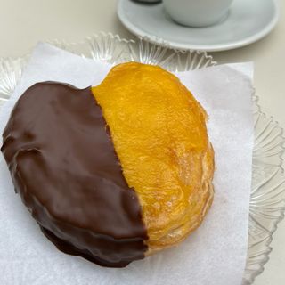 Palmier de Chocolate e Creme.