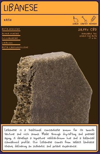 Hash de Cbd Libanese (2g)