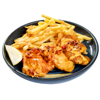 Пиле с чедър и бекон 350 гр