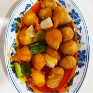 45 Pollo Con Salsa Agridulce