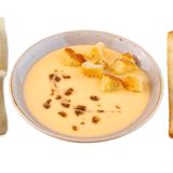 Пушена картофена крем супа с трюфел и домашни крутони (350 г)