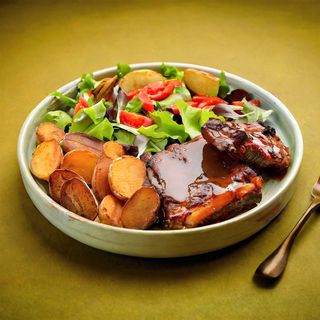 Special ribs di maiale con barbecue e mezcal