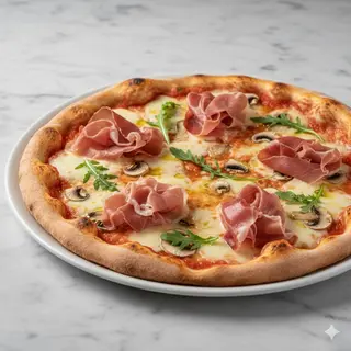 Pizza Prosciutto E Funghi (30 Cm.)