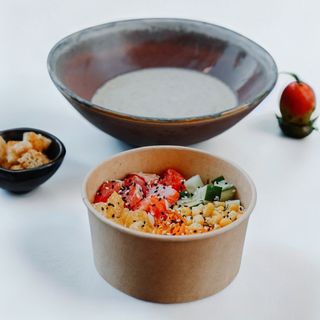 Poke and soup to choose from