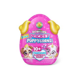 Set 3 figurine surpriza Rainbocorns Pocket Puppycorn 3 Pack by ZURU [4192603]