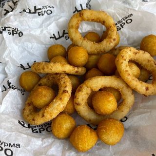 Мікс цибулеві кільця + картопляні боли Glovo