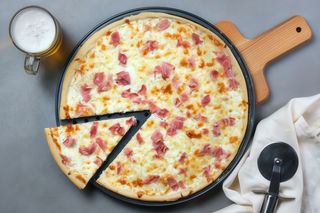 Pizza de jamón y queso (26 cm.)