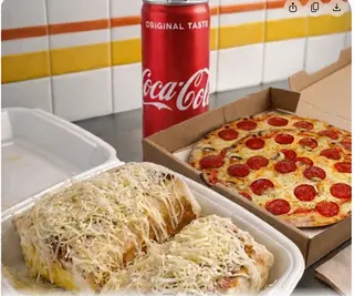 Pizza diavolo + tacos + Coca-cola