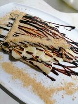 Palačinka sa nutellom, plazmom i bananom