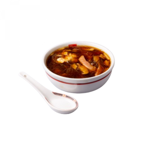 Sopa de pollo con champiñones