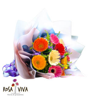 Buquê de 12 Gerberas