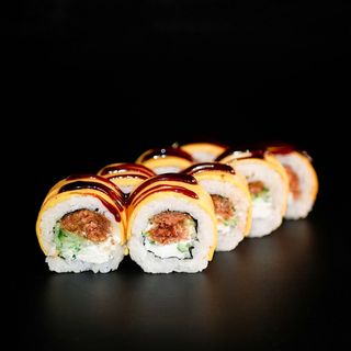 Чіз рол з смаженим лососем