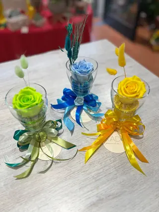 Rose stabilizzate in vetro