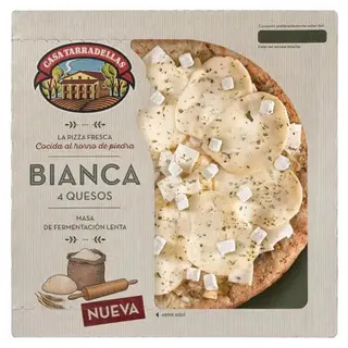 Pizza Fresca Bianca 4 Quesos Casa Tarradellas 400 Gr.