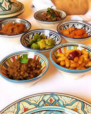 L'assortiment de salades marocaines