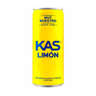 KAS Limón Refresco con gas sabor Limón Lata 330ml