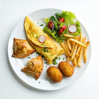 Plato Combinado De Tortilla Francesa