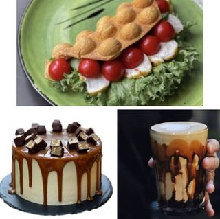 Комбо меню №7: Meat waffle + Снікерс капучино + Торт Снікерс