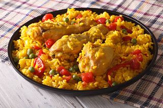 Yellow Rice + Fried Chicken