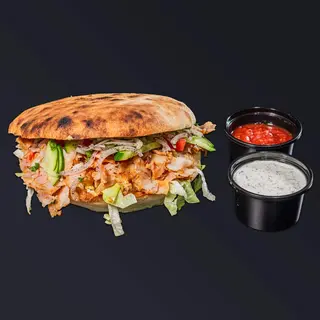 Burger z wieprzowiną