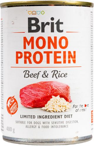 Brit Mono Protein Dog k 400г з яловичиною та темним рисом