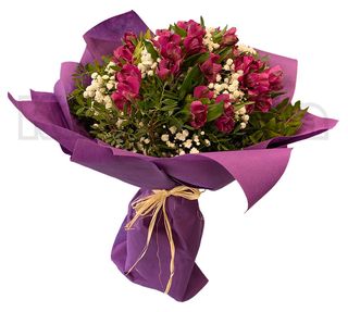 Buket - Alstromerije sa dekoracijom (BKT 152)