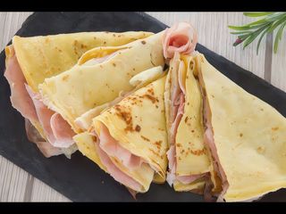Crepes con Prosciutto cotto e Fontina