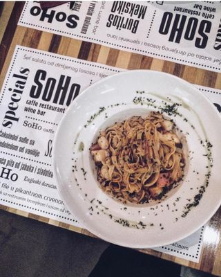 Soho tjestenina sa pilećim fileom i gljivama