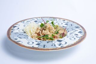 Ризото с пиле и спанак