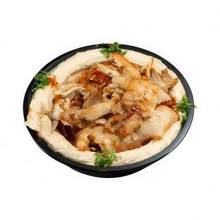 Plato De Hummus Con Pollo