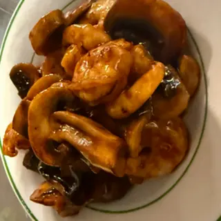 Gambas Con Champiñón