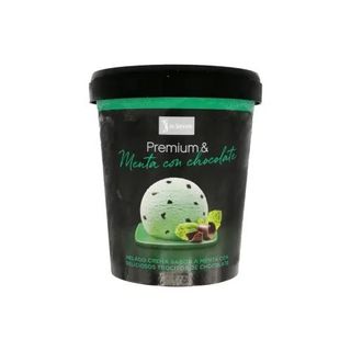 Helado Menta Y Chocolate Premium Tarrina 500 Ml.