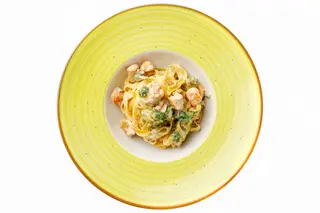 Pasta cu somon și broccoli