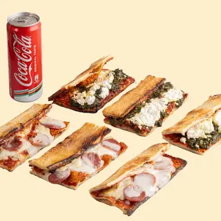 Pizzedda Meal Maxi (6 Pizzedde + 2 bibite a scelta)