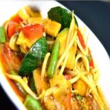 Verdura Mixto Con Salsa Thai Rojo Curry