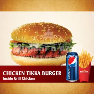 Menu' chicken Tikka burger