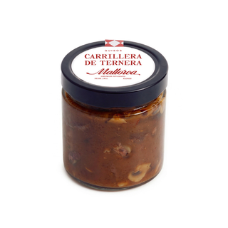 Carrillera de ternera con guiso de setas. Frasco 400 g