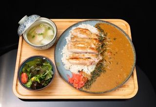 Combo teriyaki chicken curry