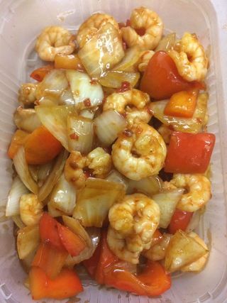 26 Gamberetti in salsa piccante