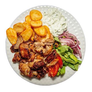 Gyros pui farfurie