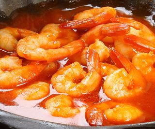 Creveti picanti cu sos thai