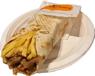 ROLLO Z FRYTKAMI I SEREM (bez surówek )