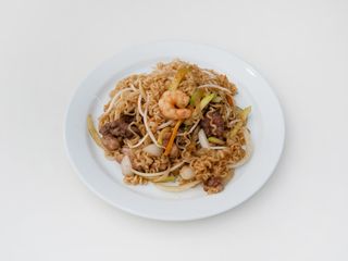 Tallarines chino a la plancha