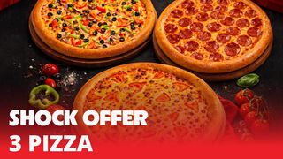 შოკ შეთავაზება 3 პიცა (19 სმ)