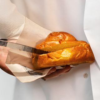 Brioche co' tappu con topping Dulce de leche