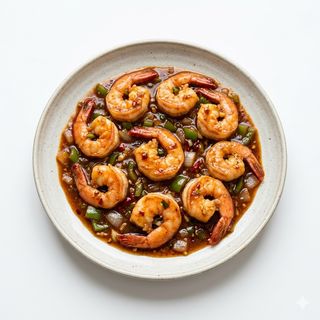 Gambas Con Salsa A La Tie-Ban